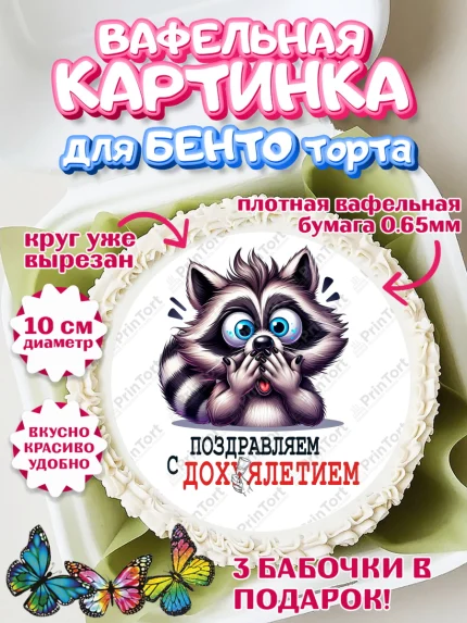 Вафельный круг для Бенто 10см, Прикольная, приколы, мемы, Девочка, День рождения, арт. PT320094