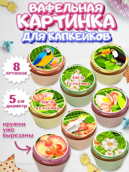 Вафельная картинка для капкейков, Путешествия, Путешественник, Мальчик, День рождения, арт. PT802362_1